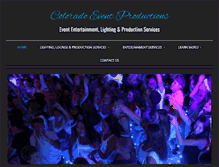 Tablet Screenshot of coloradoeventproductions.com